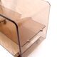 Table basse roulante design en plexiglas