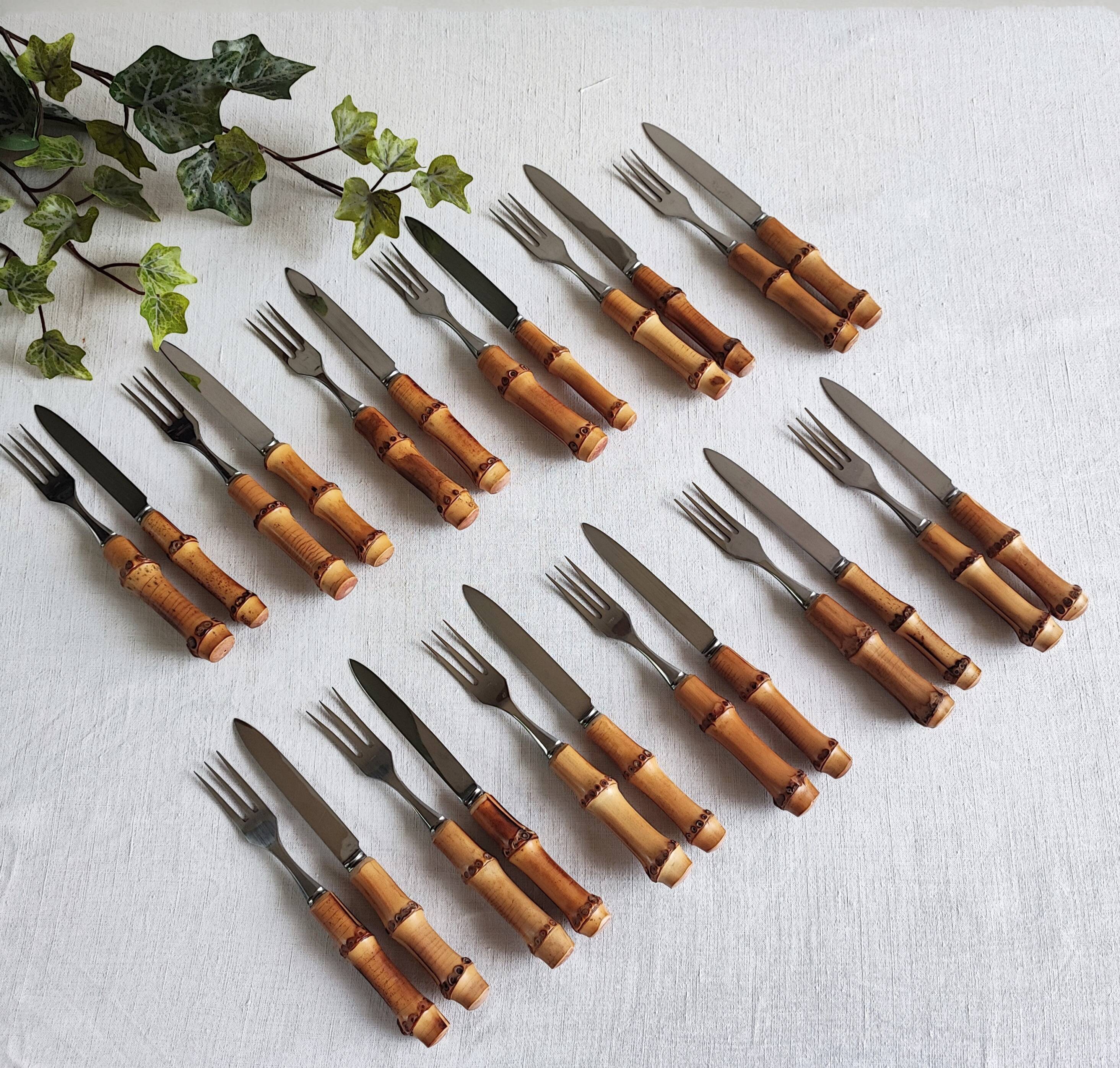 Bamboo handle cheese cutlery 60'