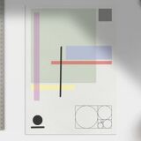 Illustration - Affiche A3 formes pastel 002