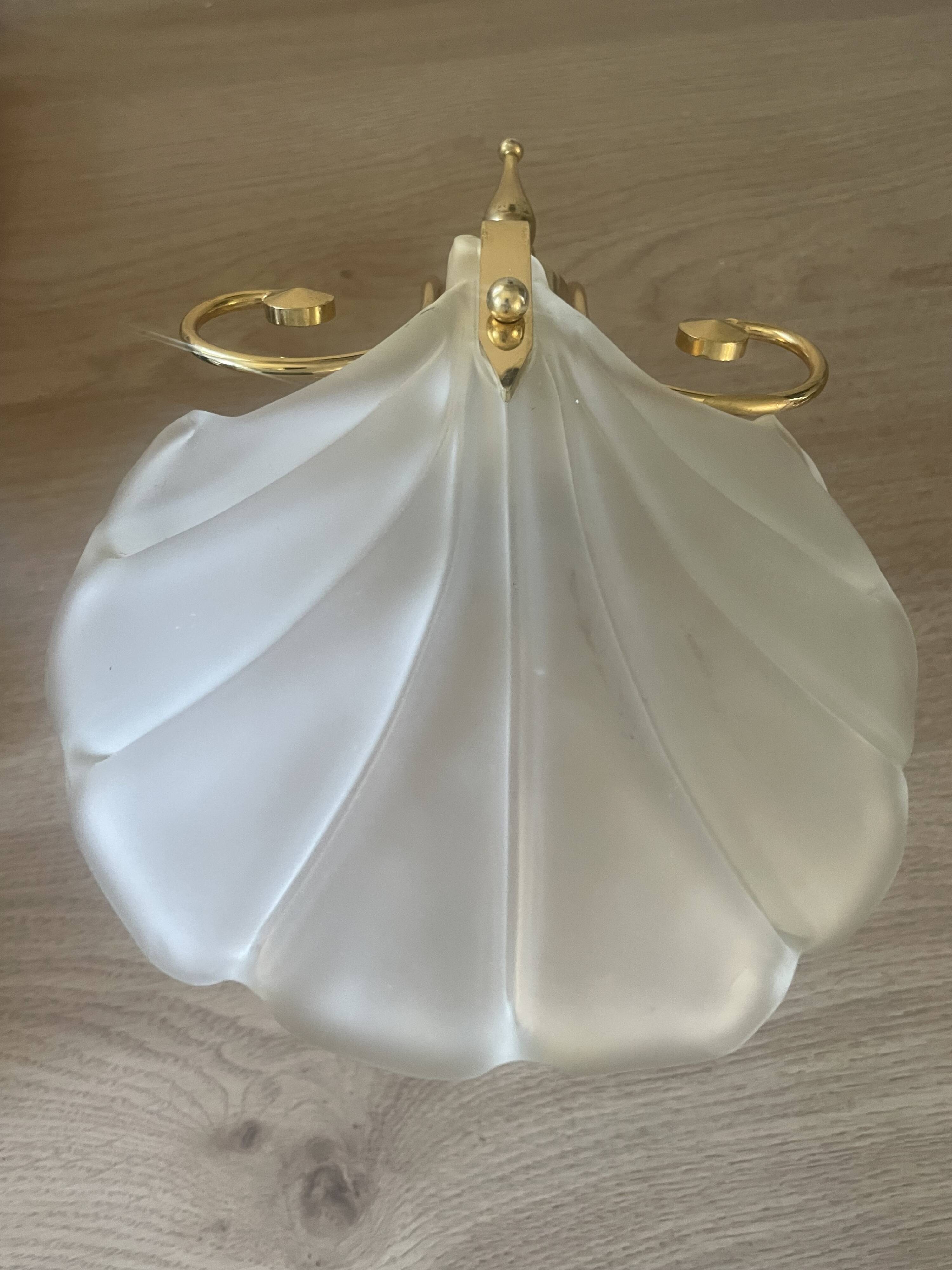 Pair of vintage shell wall lights