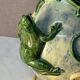 Majolica Palissy vase, dating from the Victorian era circa 1890