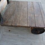 industrial trolley: coffee table
