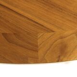 Scandinavian walnut dining table, Sweden, 1960s