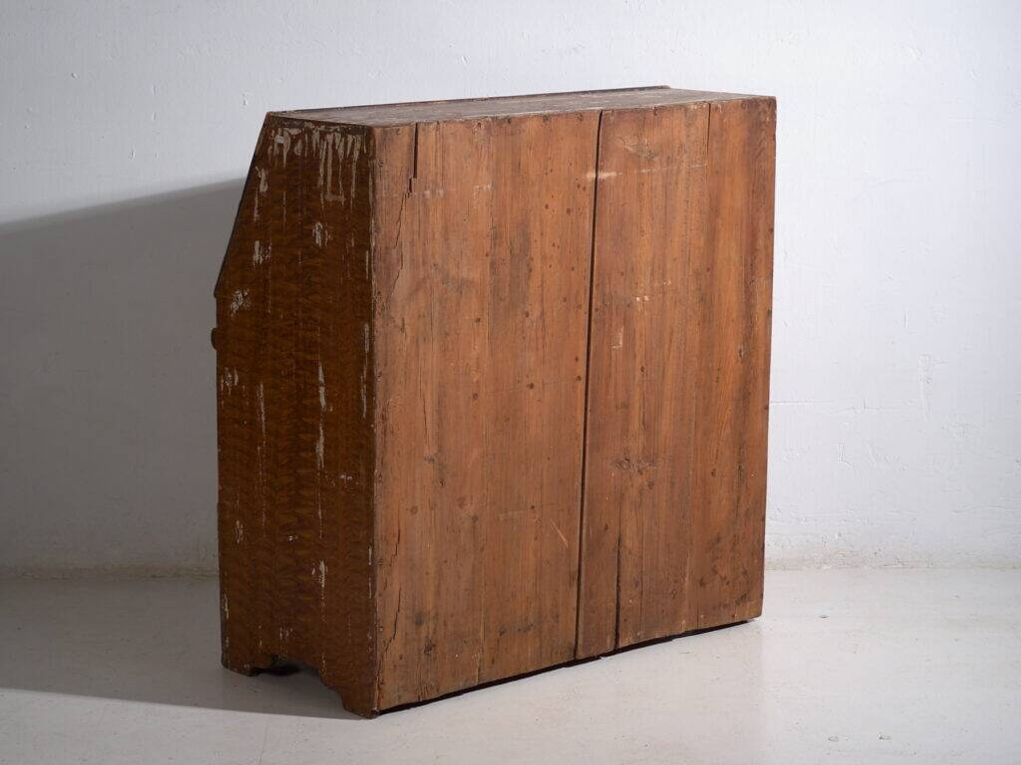Swedish drop-leaf desk, antique – Scandinavian folk furniture – year 1783