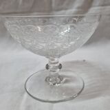 Baccarat crystal champagne glass, Rohan model, 1920
