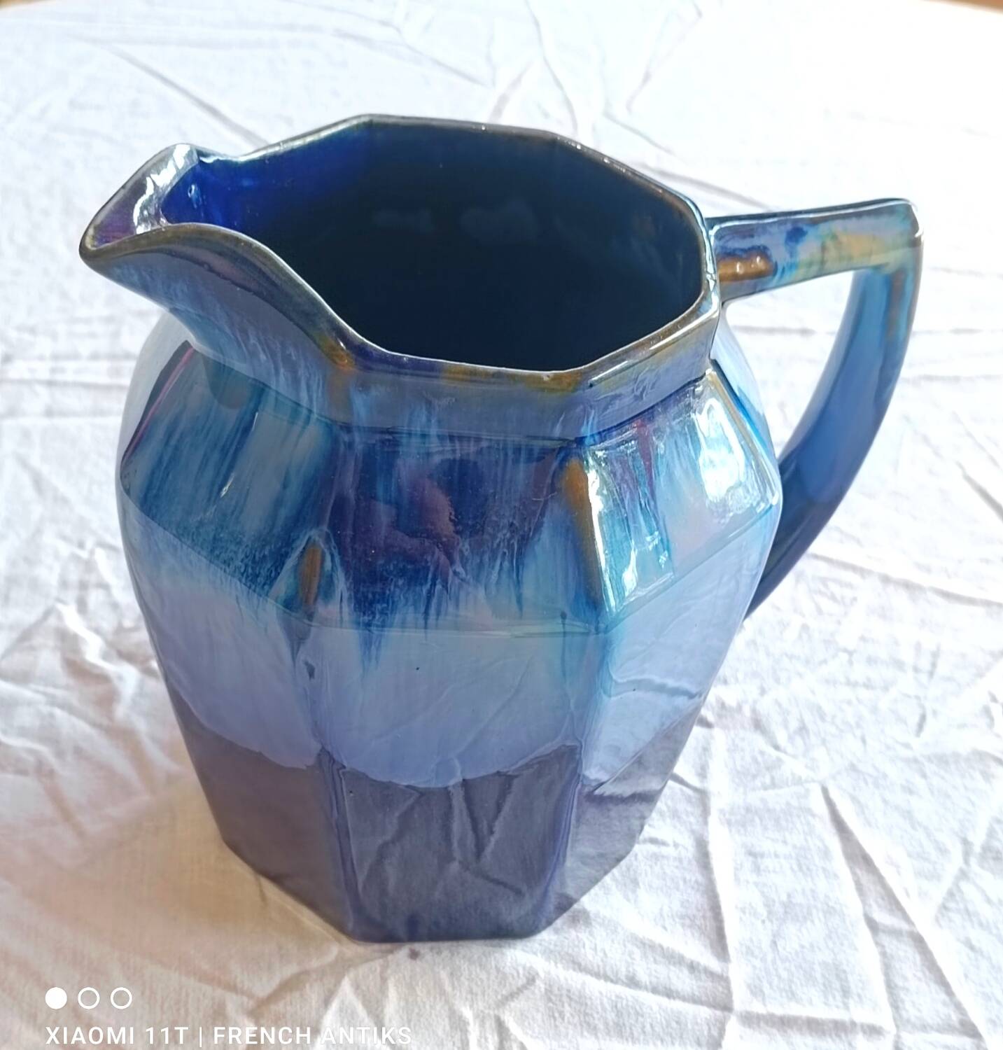 Carafe, pitcher, in French porcelain, early 20th century, 1930