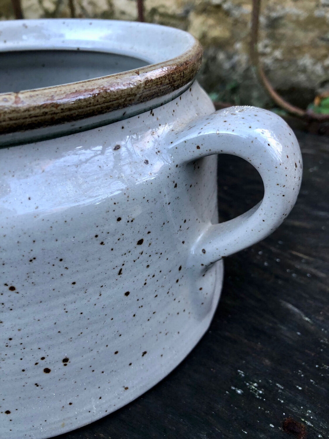 Glazed stoneware tureen