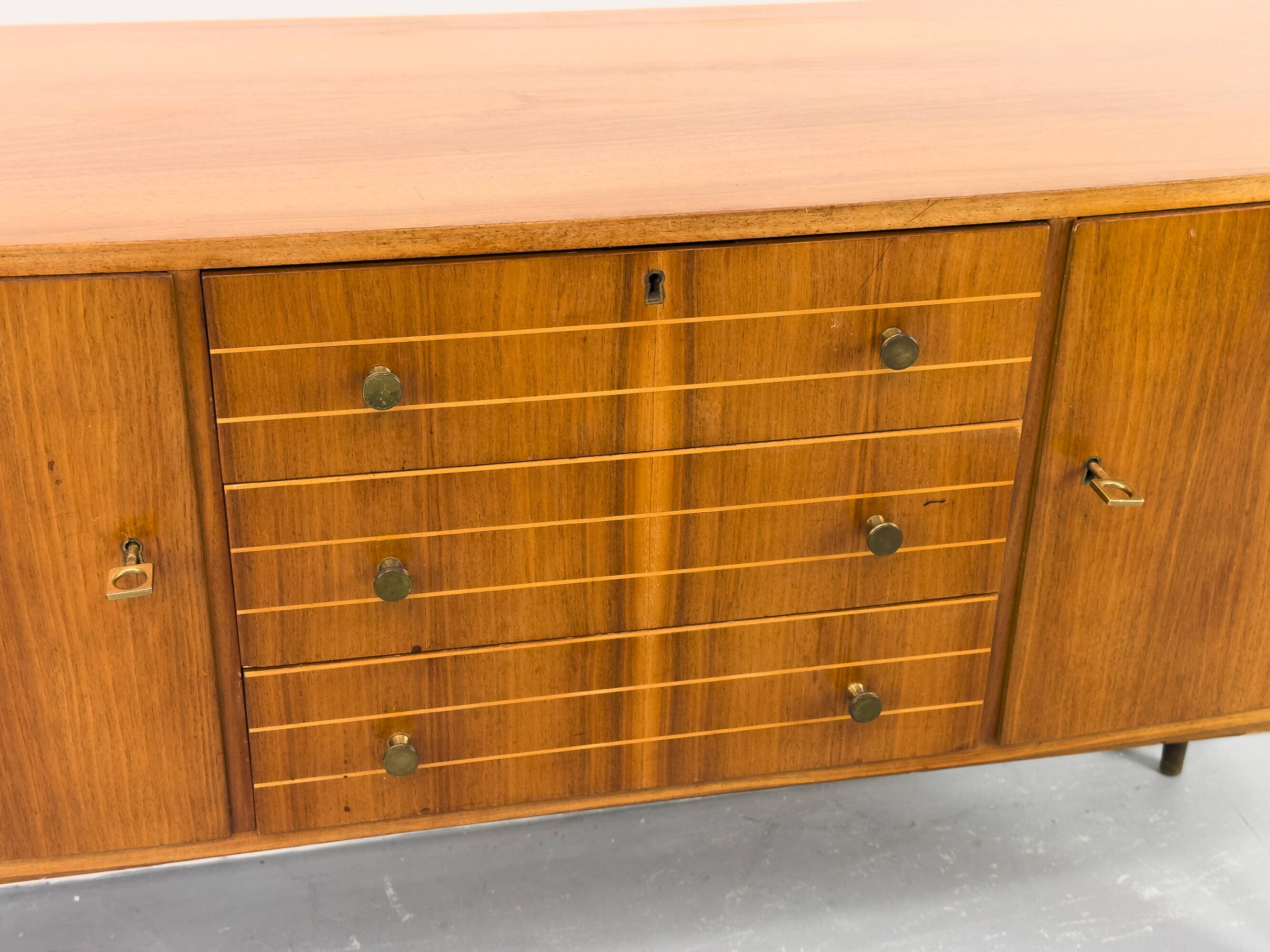 Mid-Century Sideboard in Walnut, 1950s
