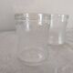 4 verres texturés en verre moulé – années 1970