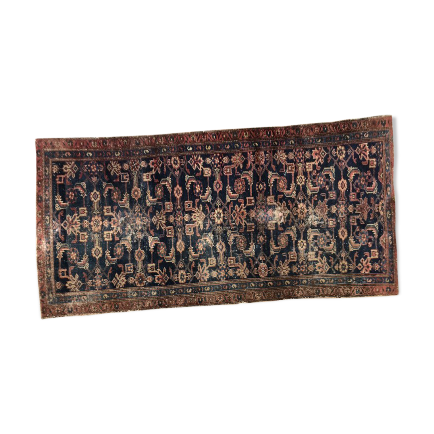 Former carpet Persian Malayer 19th century handmade 94 X 180 CM
