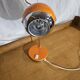 Lampe de bureau 1970 Eyeball orange et chrome