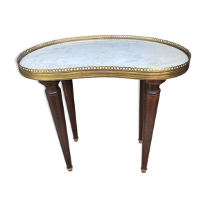 Table bouillotte de forme rognon