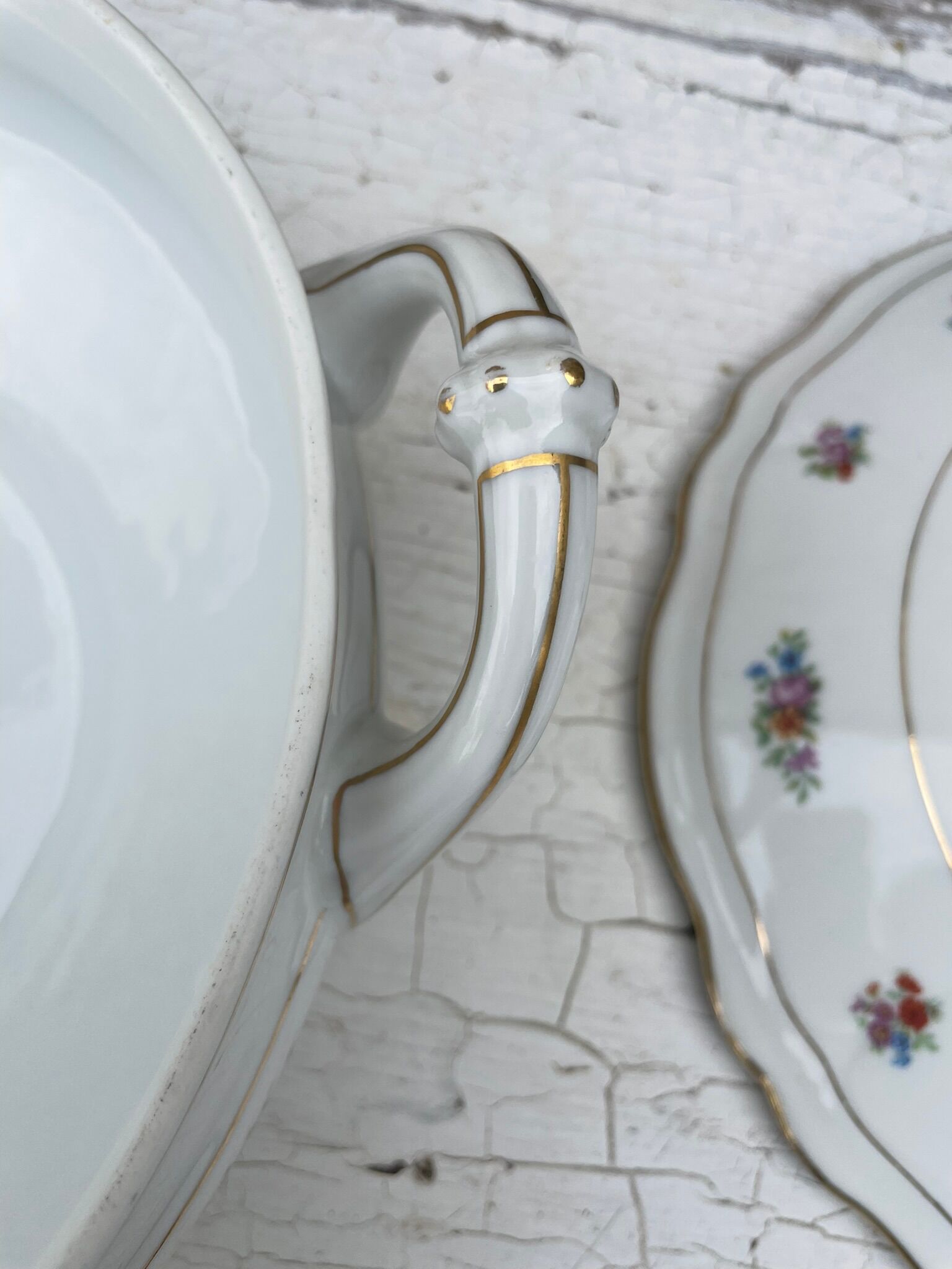 Clay porcelain soup bowl
