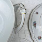 Clay porcelain soup bowl