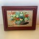 Mini tableau huile sur bristol