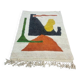 Handmade traditional Moroccan rug with colourful patterns, size 140x260 cm.