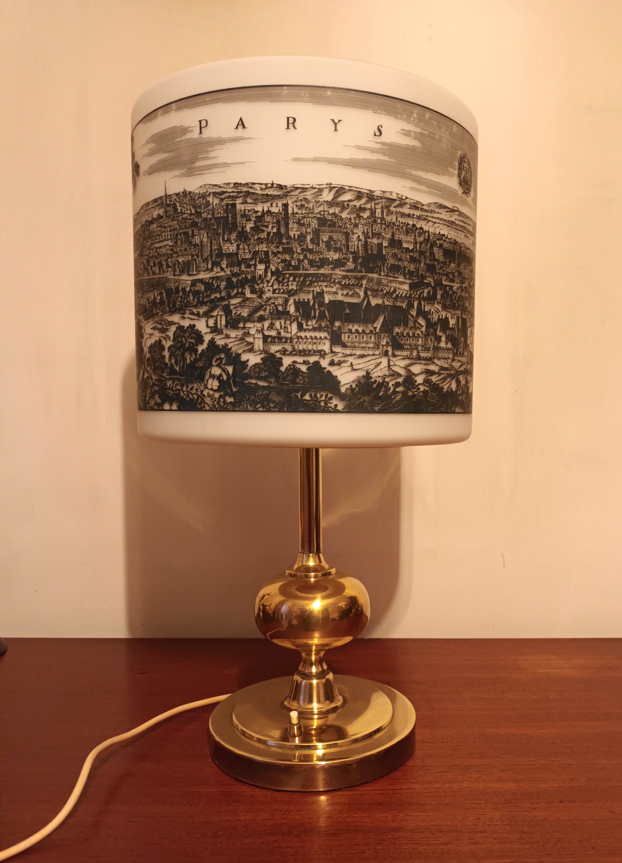 Philips lamp "Parys, Bordeaux" of the 60s