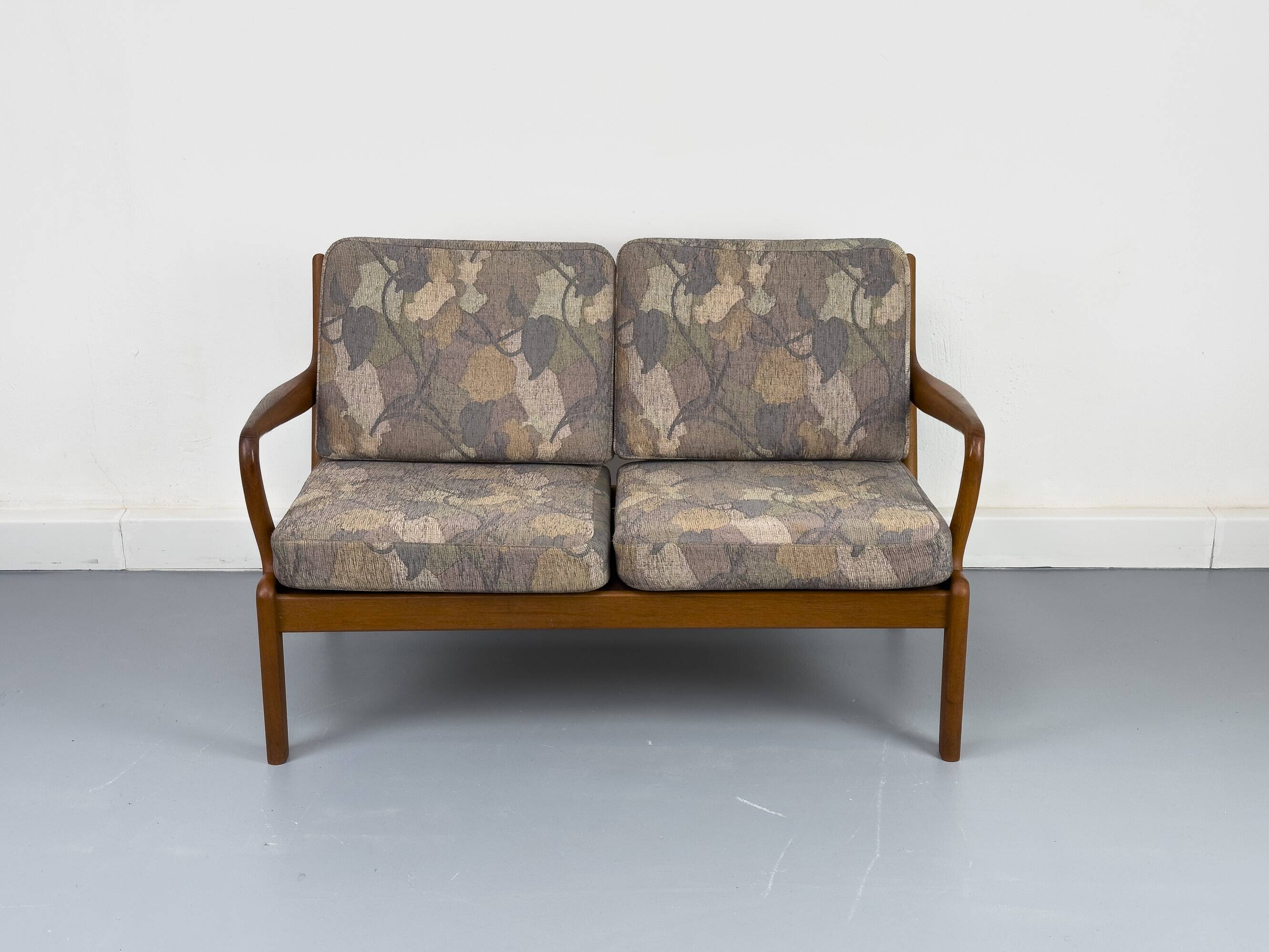 Canapé deux places vintage Senator en teck par L. Olsen, années 1970