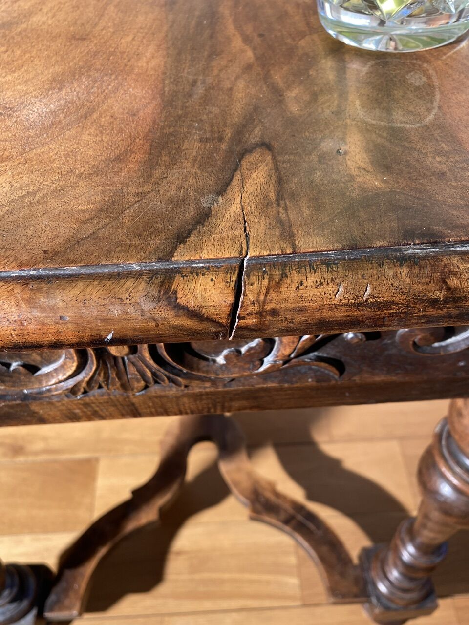 Louis XVIII style table, late 19th century