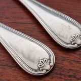 Christofle - Set of 2 Marot Bérain model dessert forks in silver-plated metal