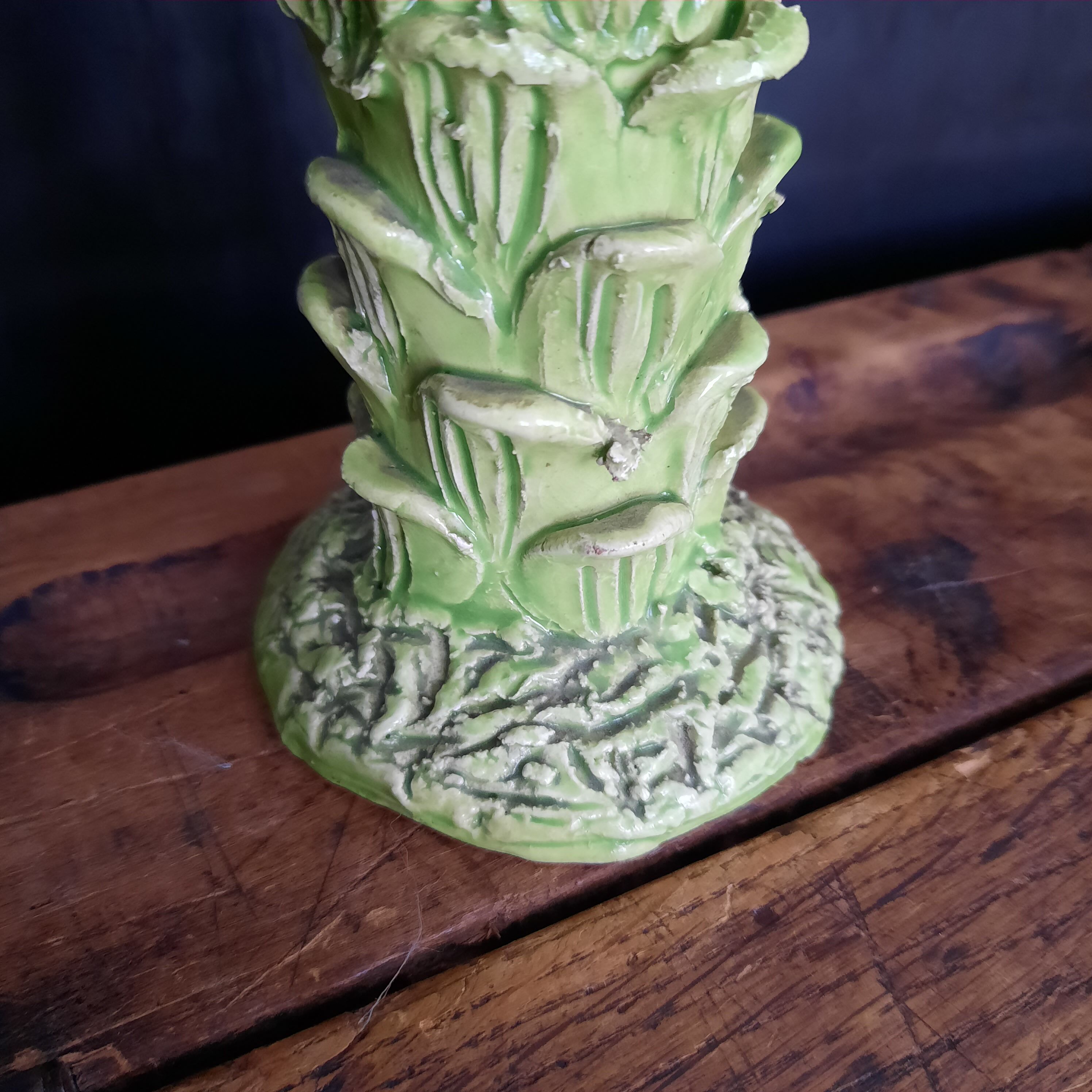 Bougeoir palmier vert Jean Roger Paris