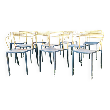 10 fauteuils "Piccolo" Pascal Mourgue pour Fermob