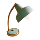 1950s turquoise blue and gold desk lamp