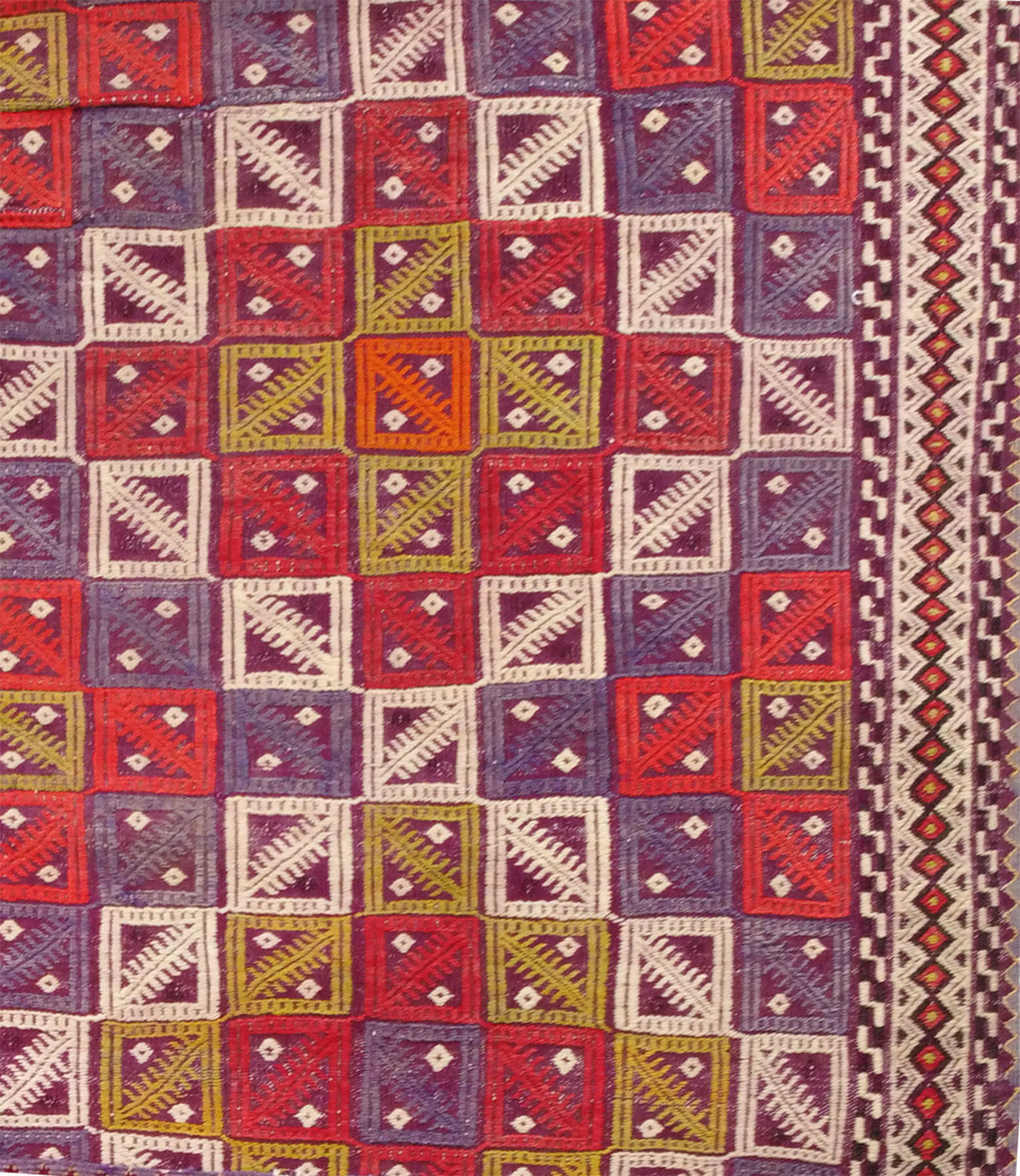 Turkish Anatolian handmade kilim rug 147 x 212 cm