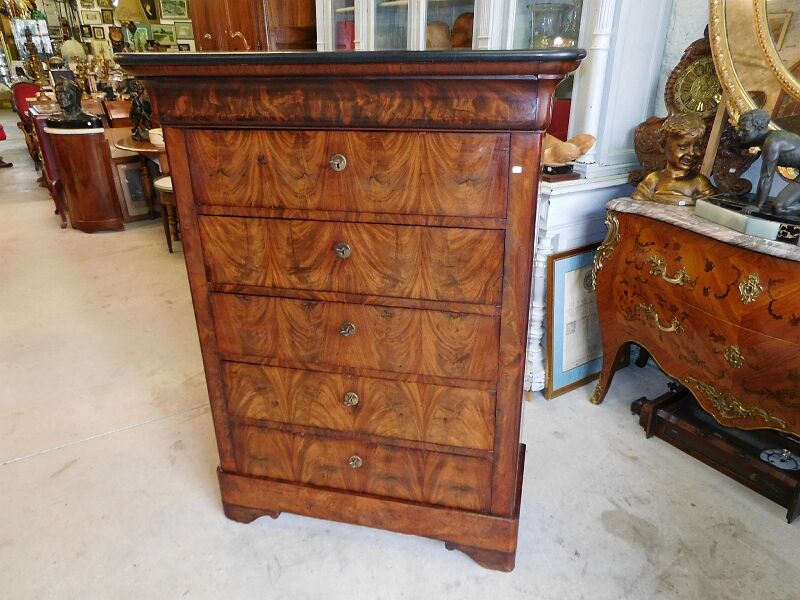 Chiffonnier Louis Philippe en acajou du XIX ème siecle