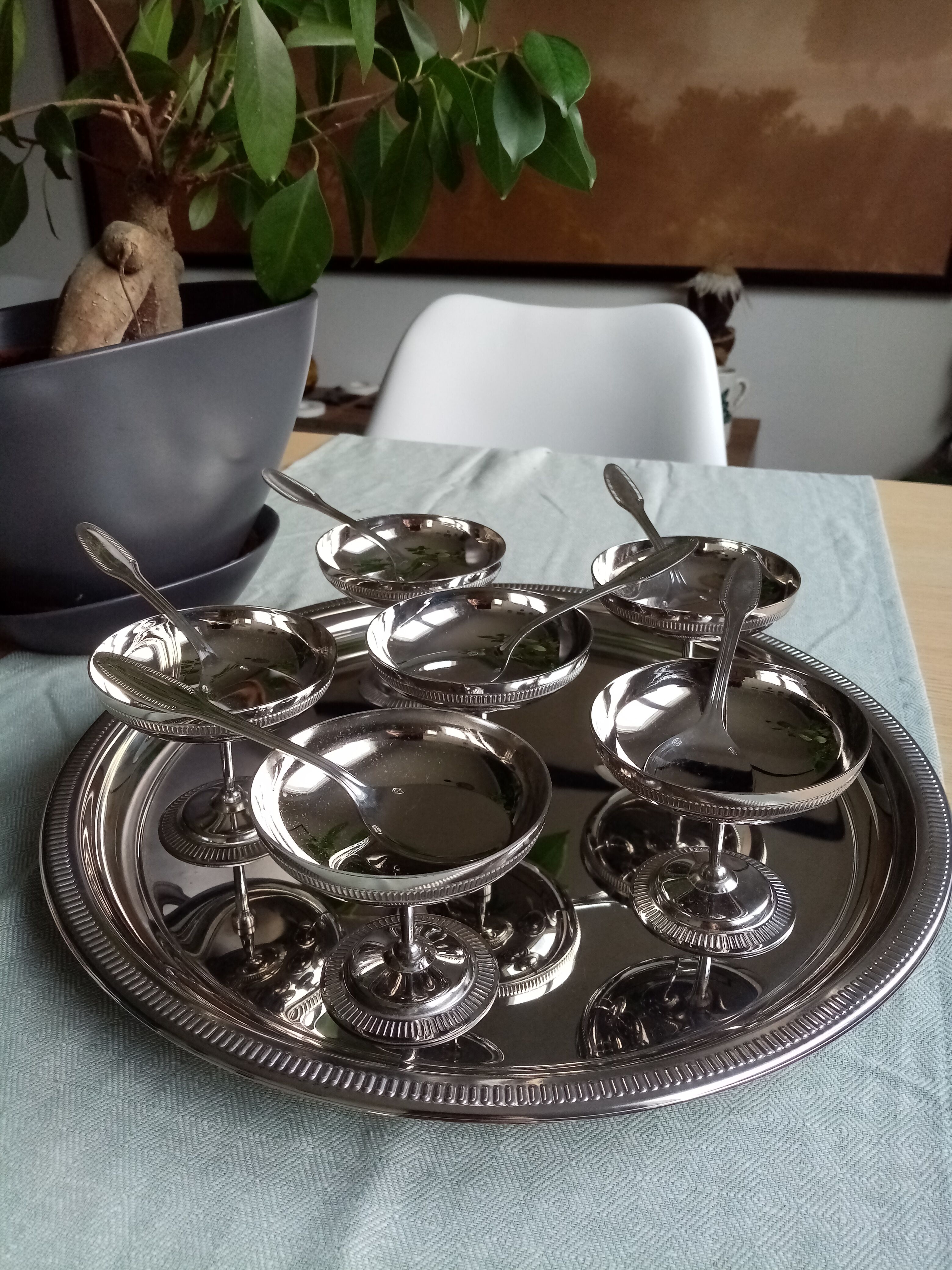 Jean Couzon ice cream trays and cups