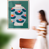 Affiche murale vase coloré nénuphars 30cm*40cm