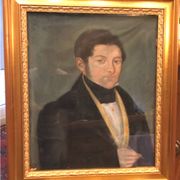 École française du XIXe.portrait de notable.pastel