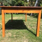 Table de ferme vitrifiée