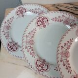 Flat plates Lunéville model Sébastopol With Lions of Faience