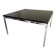 Square black lacquered coffee table designed by Tobia Scarpa for Knoll.