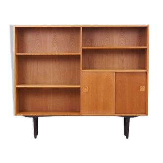 Ash bookcase, Danish design, 1970s, made by Farsø Møbelfabrik