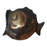 Cendrier poisson bronze