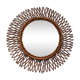 Mirror rattan 37x37cm