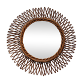 Mirror rattan 37x37cm