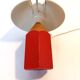 Lampe crayon 1980 rouge