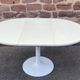 Modular table with cast iron tulip leg system brand jer fonderie chenesseau orléans 1970