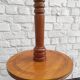 Floor lamp - vintage turned wood side table from the 60s