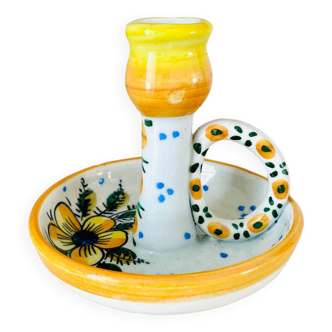 Vintage ceramic cellar rat candle holder Garlaz Manises Spain