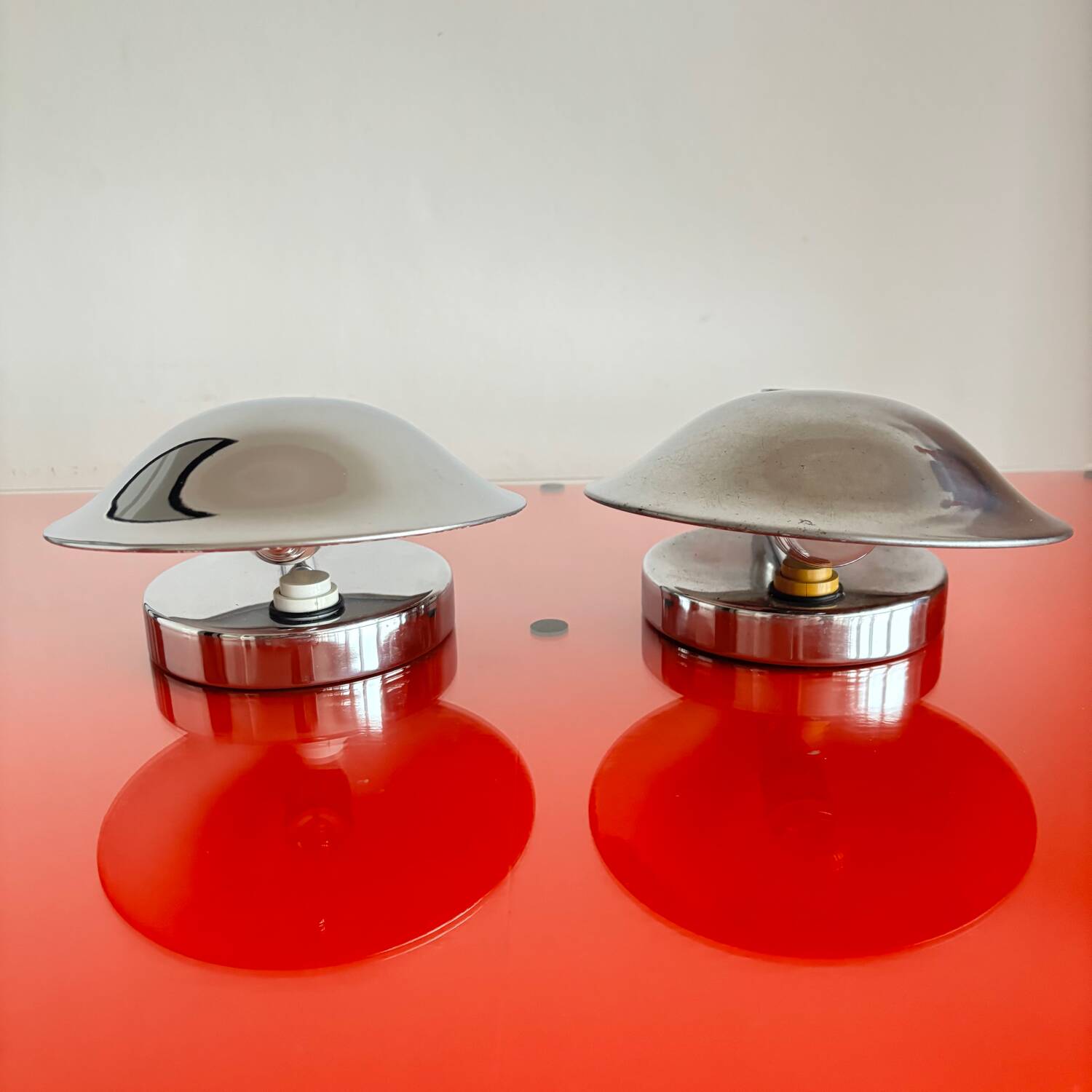 Functionalist table lamps, Napako, Czechoslovakia