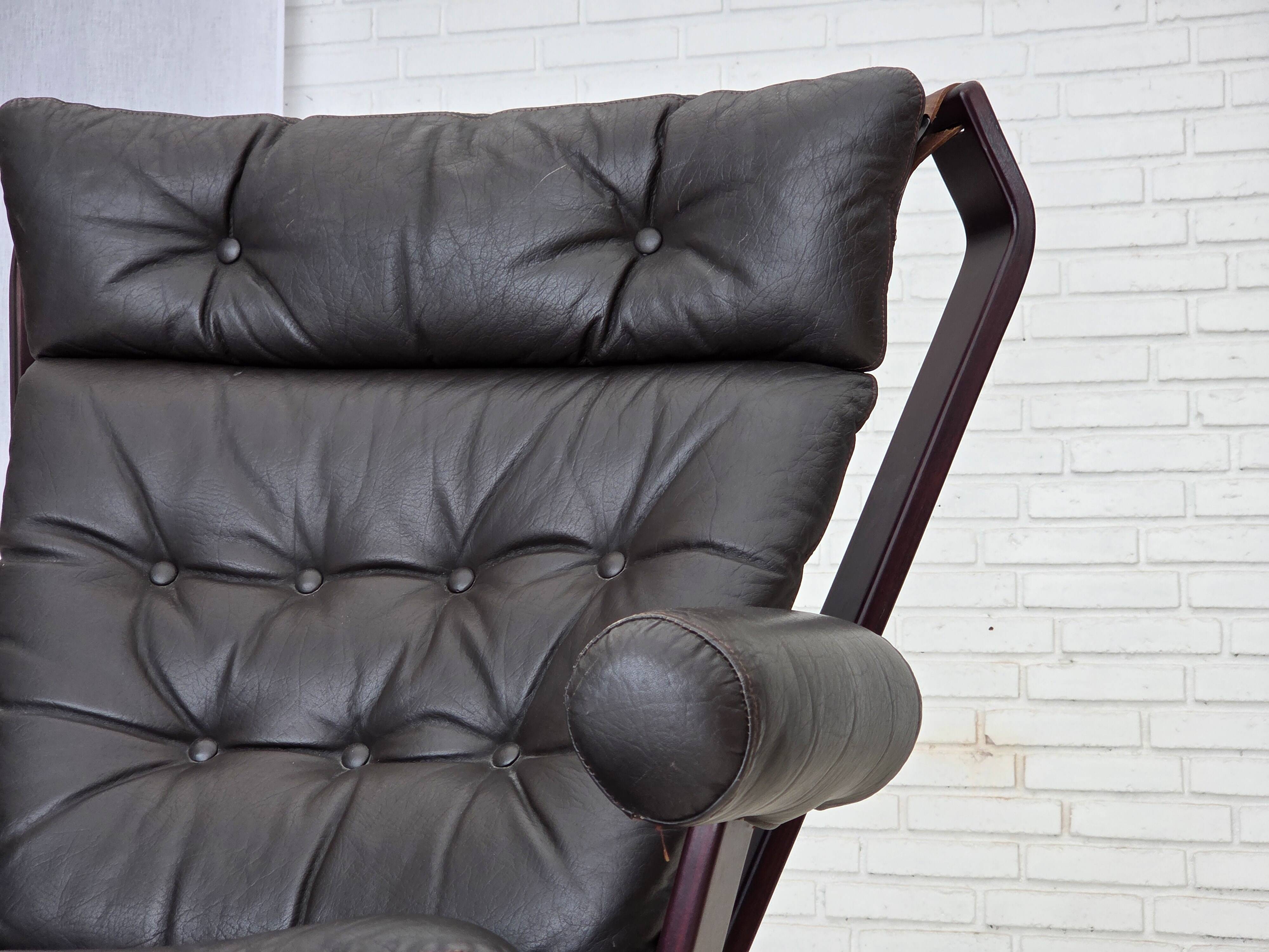 1970s, Norwegian design by Sigurd Ressel, lounge chair model "Falcon".