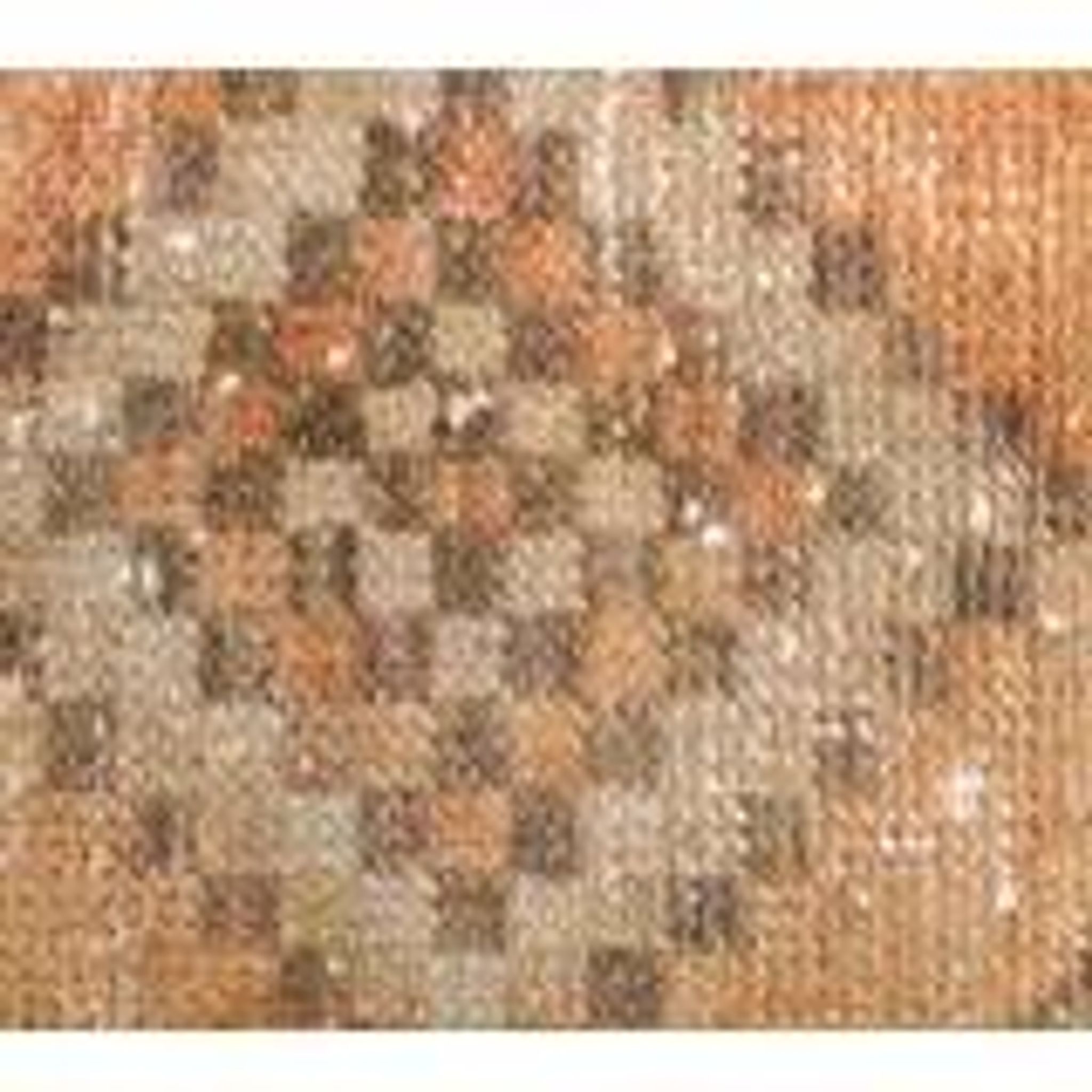 3'6x12'6 Orange Brown Vintage Turkish Hand-Knotted Runner Rug 110x385