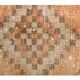 3'6x12'6 Orange Brown Vintage Turkish Hand-Knotted Runner Rug 110x385