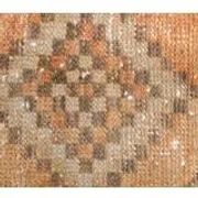 3'6x12'6 Orange Brown Vintage Turkish Hand-Knotted Runner Rug 110x385