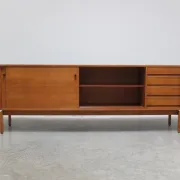 Walnut 'Abstracta' sideboard by Jos De Mey for Van Den Berghe-Pauvers, 1960s