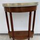 Console half moon wooden and marble louis XVI style